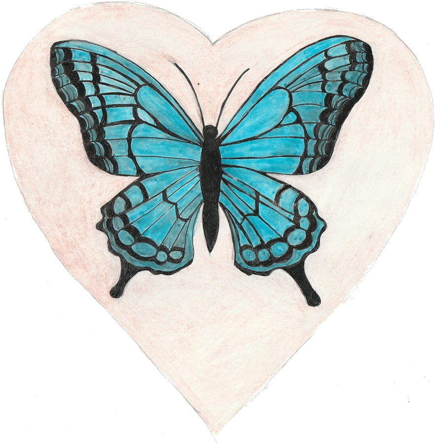 Week Five butterfly heart by Dianna Thomas